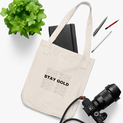 Stay Gold Canvas Tote