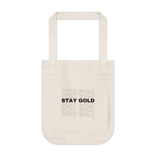 Stay Gold Canvas Tote