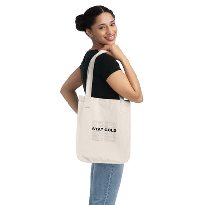 Stay Gold Canvas Tote